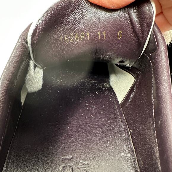 Vintage 2007 Gucci Sneakers Mens Size 11 White Cream Leather 162681 - Picture 9 of 11